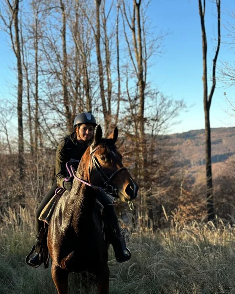 Jazda na koni v lese